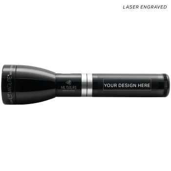 ML150LRS Rechargeable LED Fast-Charging Flashlight – Gloss Black – Custom Engraving