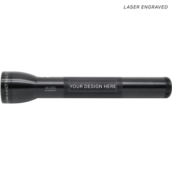 ML300L LED 3-Cell D Flashlight – Black – Custom Engraving