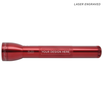 ML300L LED 3-Cell D Flashlight – Red – Custom Engraving