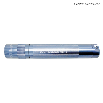 Solitaire LED Key Chain Flashlight – Gray – Custom Engraving